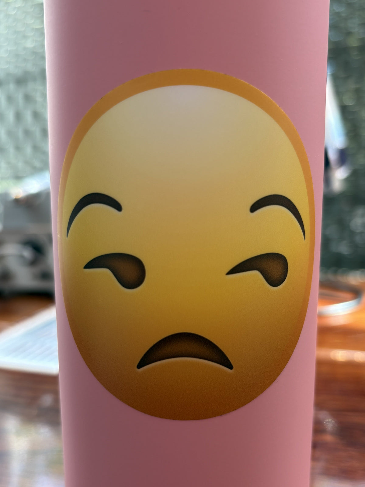 3" Unamused Face Emoji Vinyl Sticker